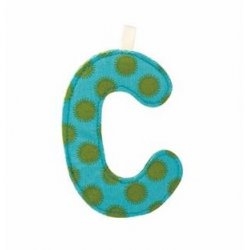 Lettre en tissu C