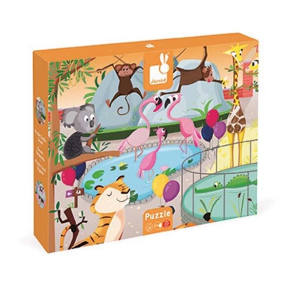 Puzzle tactile "une journée au zoo" 20pcs