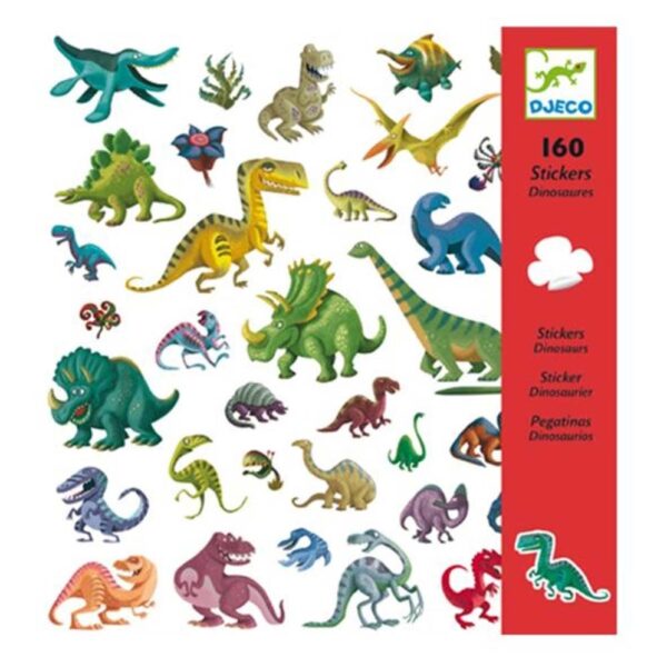 160 stickers dinosaures