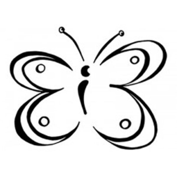 Tampon B papillon en liberté