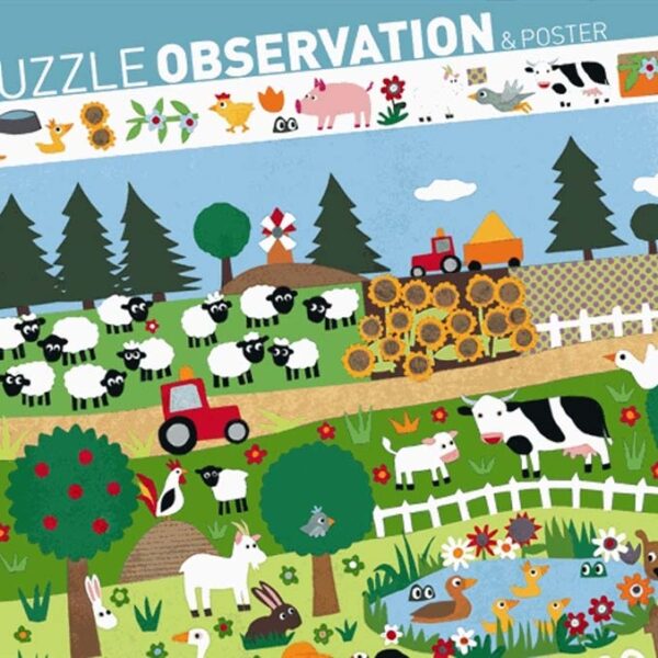 Puzzle observation 35pcs - La ferme