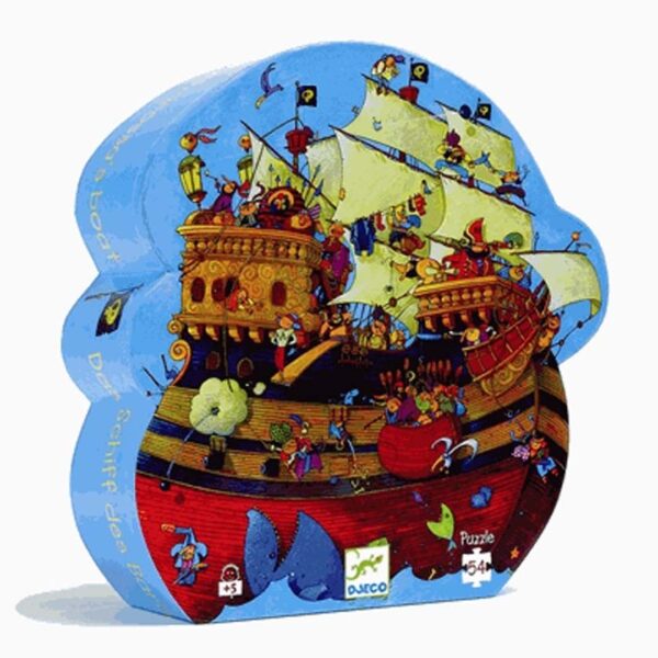 Puzzle silhouette - Le bateau de Barberousse 54 pcs